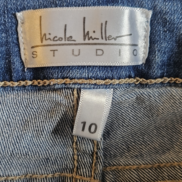Nicole Miller Studio Denim Jeans Cropped Size 10 - Picture 6 of 9